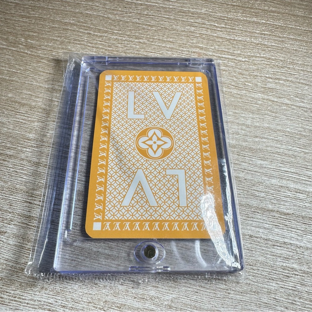 Louis Vuitton Yellow and White Card in case